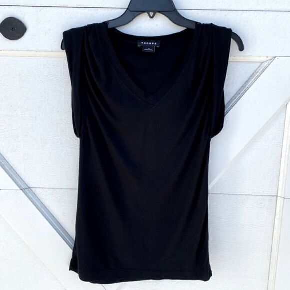 Trouvé Nordstrom Black Modal Tee/Tank. Top Size: XS. Excellent Condition. - Picture 1 of 4